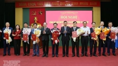 Thái Nguyên công bố quyết định điều động, bổ nhiệm nhiều cán bộ lãnh đạo