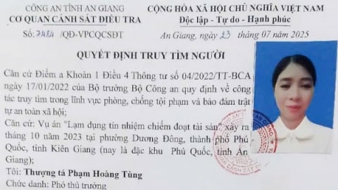 An Giang truy tìm người phụ nữ chiếm đoạt 600 triệu rồi bỏ trốn