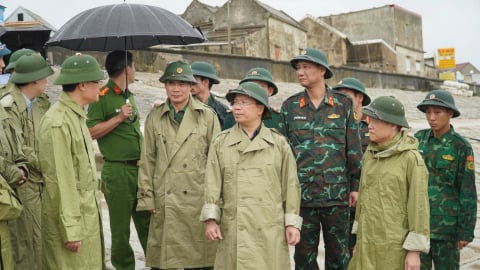 Hà Tĩnh lập Sở Chỉ huy ứng phó bão số 5 tại xã Nghi Xuân