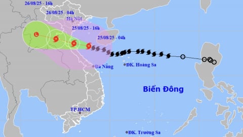 Bão số 5 duy trì cường độ cấp 14, giật cấp 17