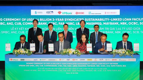 VPBank ký kết khoản vay hợp vốn liên kết bền vững trị giá 1,44 tỷ USD
