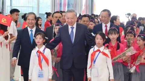 Tổng Bí thư Tô Lâm tham dự Lễ khai giảng đặc biệt của ngành Giáo dục