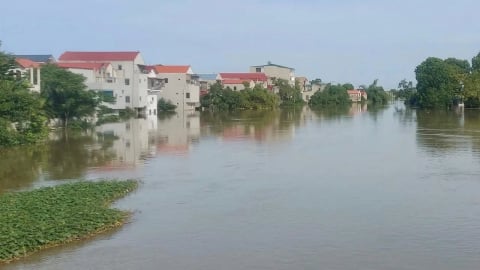 Những khu vực ở Hà Nội bị ảnh hưởng khi lũ lên trên sông Bùi