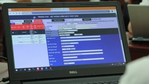 Sử dụng phần mềm kiểm dịch động vật trực tuyến gắn mã QR