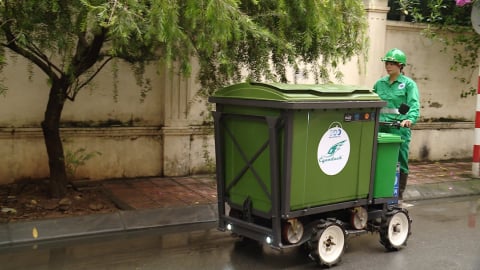 Hà Nội: Thí điểm cơ giới hóa xe thu gom rác trong ngõ hẻm