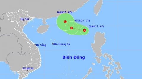 Tàu thuyền khẩn trương tránh áp thấp nhiệt đới trên biển