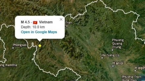 Động đất mạnh 5 độ richter ở huyện Mường Chà