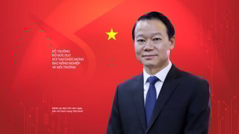 Bộ trưởng Đỗ Đức Duy: Báo Nông nghiệp và Môi trường đã khẳng định vai trò là tiếng nói trung thực, trách nhiệm và nhân văn