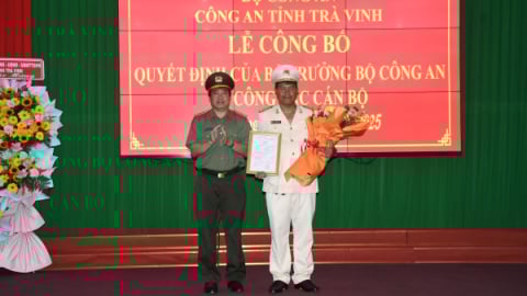 Thượng tá Sơn Chí Hùng giữ chức Phó Giám đốc Công an tỉnh Trà Vinh