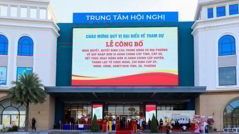 Lễ công bố sáp nhập tỉnh Đồng Nai và Bình Phước tổ chức tại Aqua City