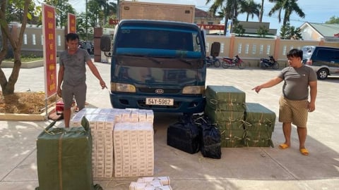 Tây Ninh phát hiện gần 10.000 gói thuốc lá lậu