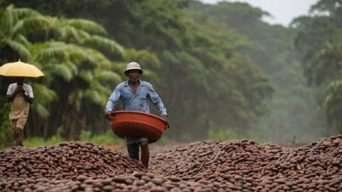 Ghana cảnh báo sản lượng ca cao có thể giảm do mưa lớn