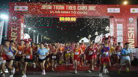 Chiến sĩ CAND tham gia giải chạy hành trình 80 năm vì An ninh Tổ quốc