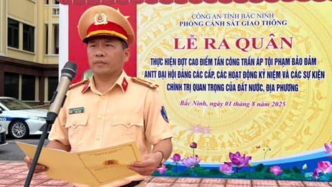 Bắc Ninh ra quân cao điểm bảo đảm ATGT, ANTT phục vụ Đại hội Đảng
