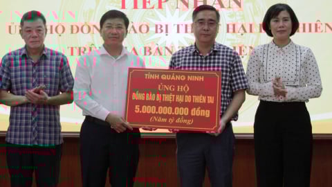 Ủng hộ 5,1 tỷ giúp Điện Biên khắc phục thiệt hại do mưa lũ