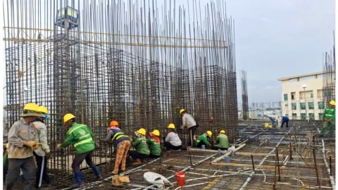 Thiên Quân - Marina Plaza tăng tốc thi công xuyên lễ 2/9