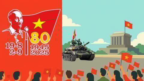 Từ bến Nhà Rồng hướng về Quảng trường Ba Đình lịch sử