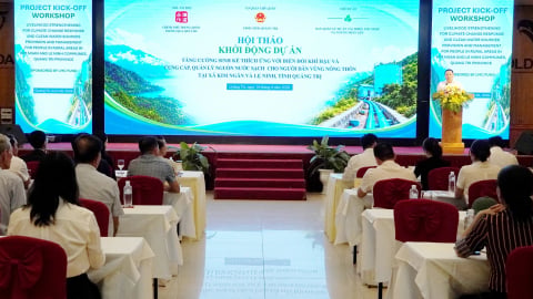 Quảng Trị khởi động dự án tăng cường sinh kế thích ứng biến đổi khí hậu