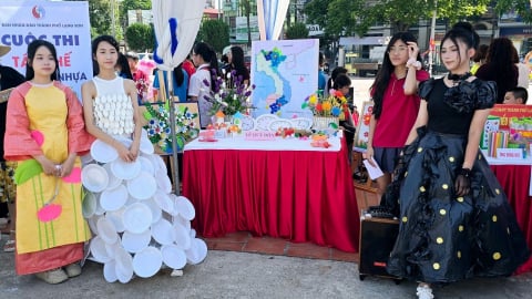 Sôi nổi hội thi tái chế rác thải nhựa ở Lạng Sơn