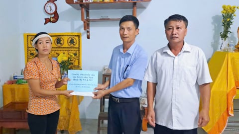 Thăm hỏi, hỗ trợ gia đình kiểm lâm hy sinh khi làm nhiệm vụ
