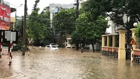 Mưa lớn khiến nhiều nơi ở Tuyên Quang ngập úng cục bộ