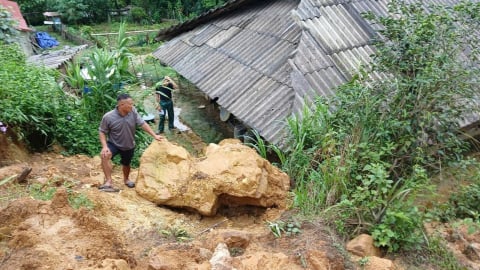 Tuyên Quang: Một người bị thương do thiên tai gây ra