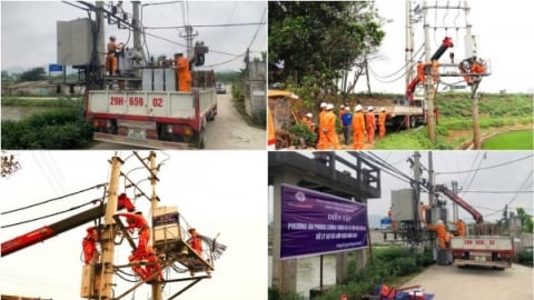 EVNHANOI diễn tập thực tế, chủ động trước mùa mưa bão