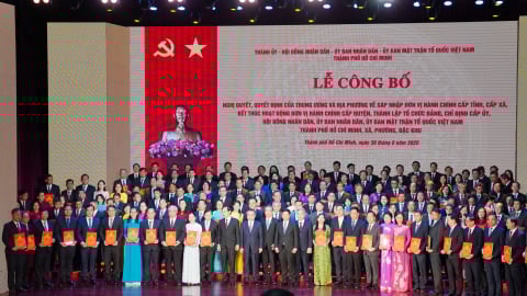 168 Bí thư Đảng ủy phường, xã, đặc khu TP.HCM nhận nhiệm vụ