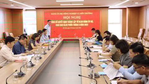 Ra mắt Tổ Dư luận xã hội Đảng ủy Bộ Nông nghiệp và Môi trường