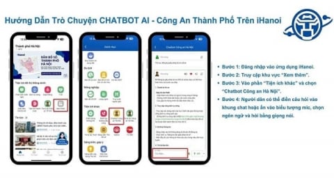 Ứng dụng iHanoi thêm Trợ lý ảo và Tổng đài viên AI