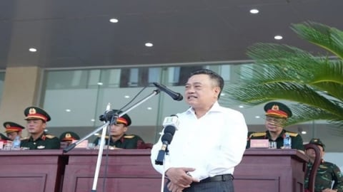 Chủ tịch Hà Nội thăm, động viên khối diễu binh, diễu hành 'A80'