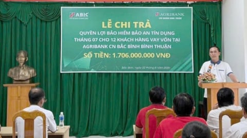 Bảo hiểm Agribank chi nhánh Khánh Hòa chi trả hơn 1,7 tỷ đồng cho khách hàng