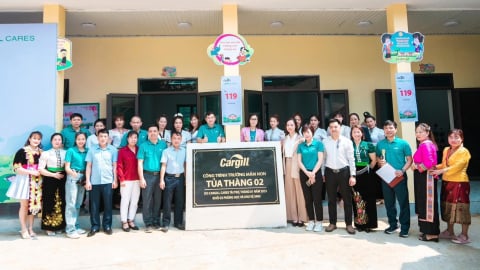 Cargill bàn giao 4 điểm trường với tổng mức đầu tư 7,1 tỷ đồng