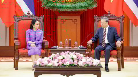 Tổng Bí thư Tô Lâm tiếp Thủ tướng Thái Lan Paetongtarn Shinawatra