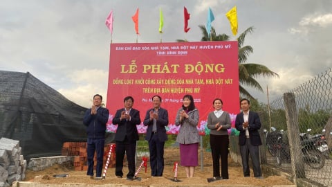 Trong 3 tháng, mỗi ngày Bình Định xóa 32 căn nhà tạm, nhà dột nát