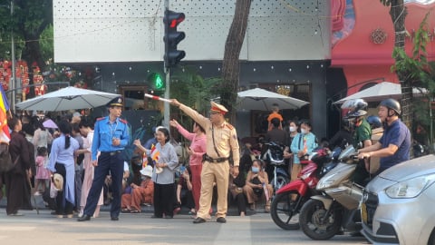 Hà Nội phân luồng giao thông phục vụ Đại lễ Phật đản Vesak 2025