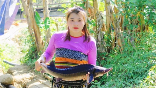 Cô gái Mường bén duyên nghề nuôi cá tầm