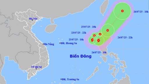 Xuất hiện áp thấp nhiệt đới trên Biển Đông