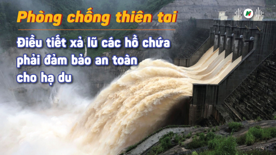 Điều tiết xả lũ các hồ chứa phải đảm bảo an toàn cho hạ du
