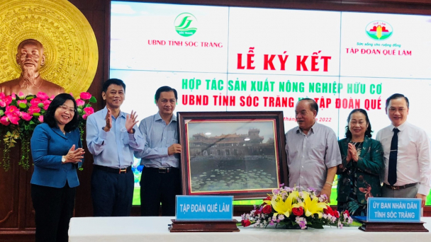 Sóc Trăng 'bắt tay' với Tập đoàn Quế Lâm làm nông nghiệp hữu cơ