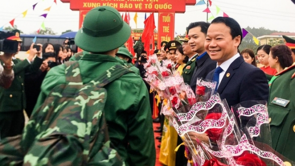 Yên Bái hơn 1.200 tân binh lên đường nhập ngũ
