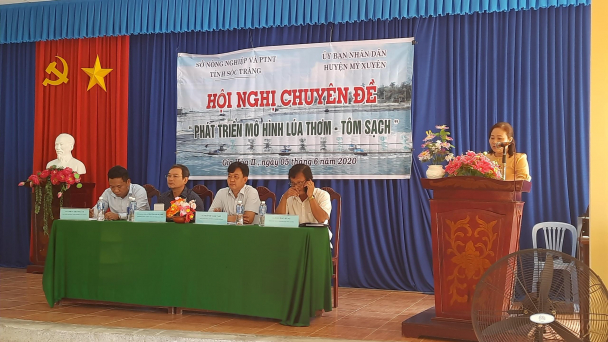 Hội nghị chuyên đề 'Lúa thơm - Tôm sạch'