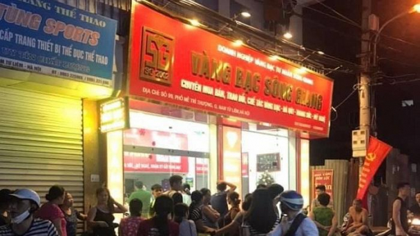 Hà Nội: Đã bắt được đối tượng cướp tiệm vàng Sông Giang