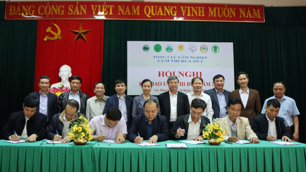 Cụm Thi đua số 2 Tổng cục Lâm nghiệp ký giao ước thi đua năm 2021