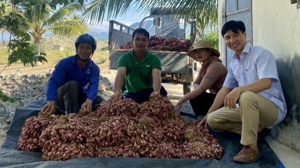 Cấp phát vật tư, thiết bị hỗ trợ nông dân sản xuất vụ đông xuân