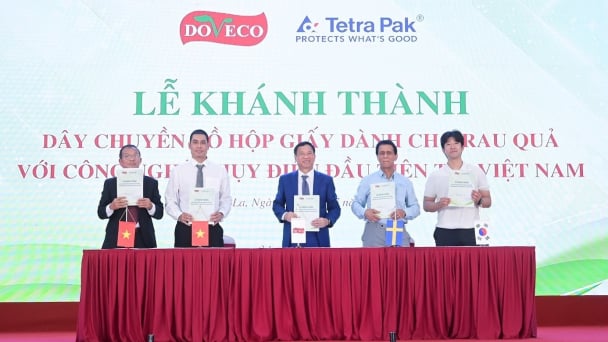 Doveco khánh thành dây chuyền đồ hộp giấy 4 triệu USD
