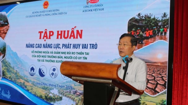 40 trưởng bản ở Lai Châu được tập huấn kỹ năng phòng chống thiên tai