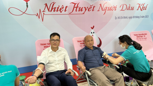 Ngày hội hiến máu 'Nhiệt huyết người Dầu khí' tại PVFCCo