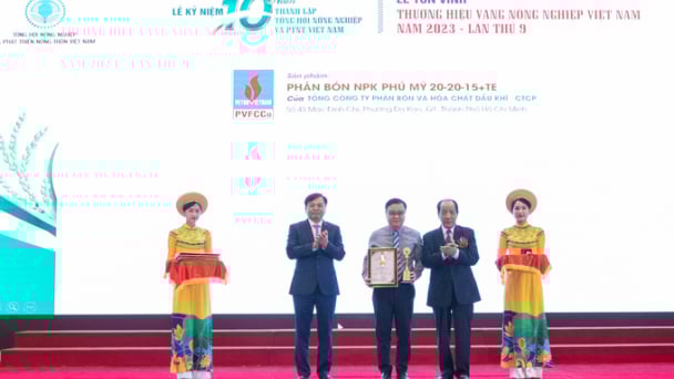 NPK Phú Mỹ: 'Thương hiệu Vàng nông nghiệp Việt Nam năm 2023'