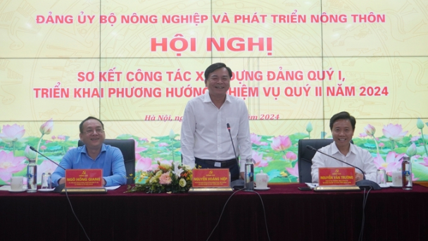 Đảng ủy Bộ NN-PTNT sơ kết công tác quý I, triển khai nhiệm vụ quý II/2024